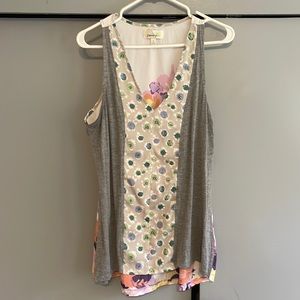 Anthropology store purchase. Great looking top with mixed fabrics.